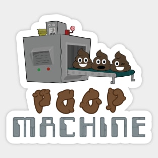 Poop Machine Sticker